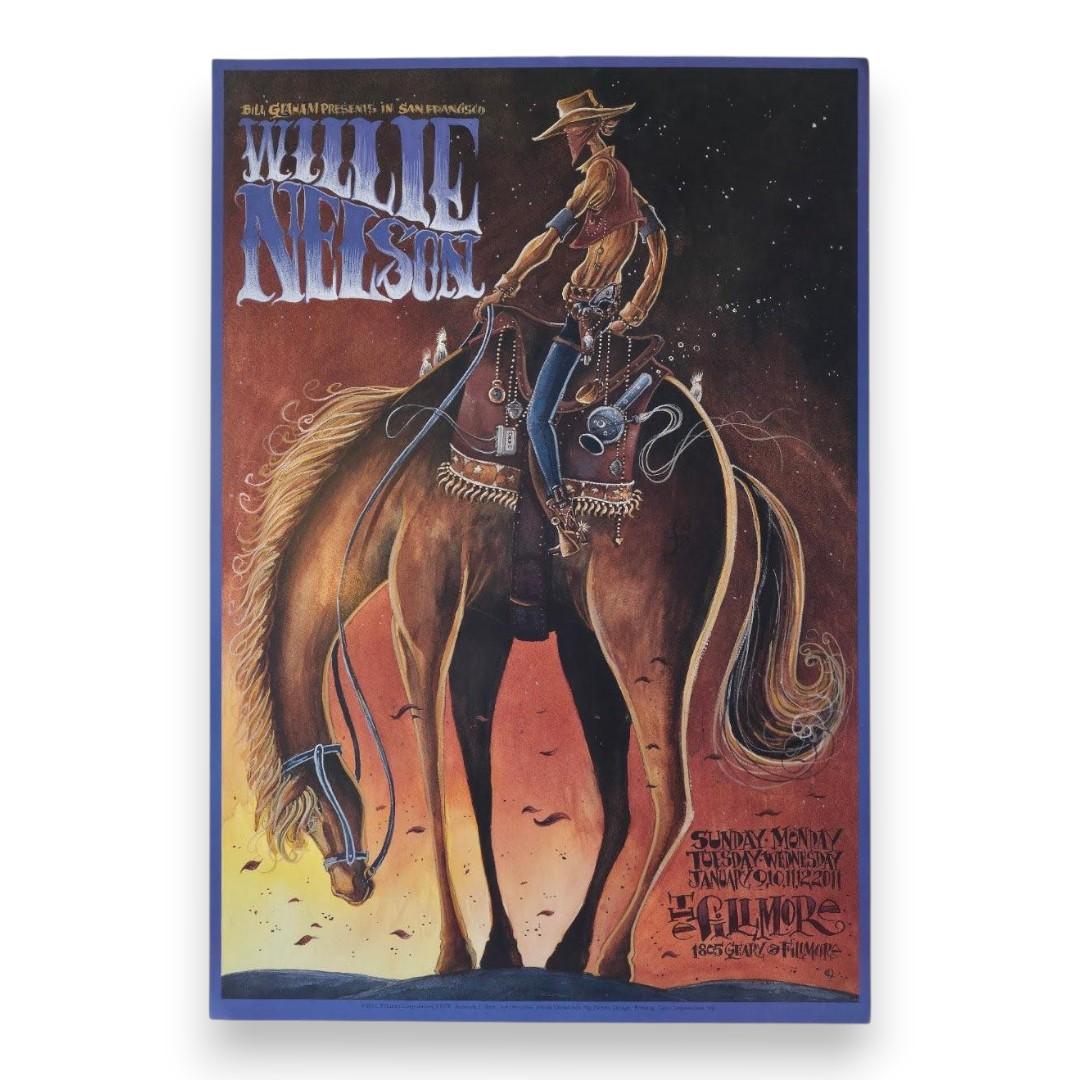 Willie Nelson – The Fillmore, San Francisco (Jan 9–12, 2011) by J. Shea