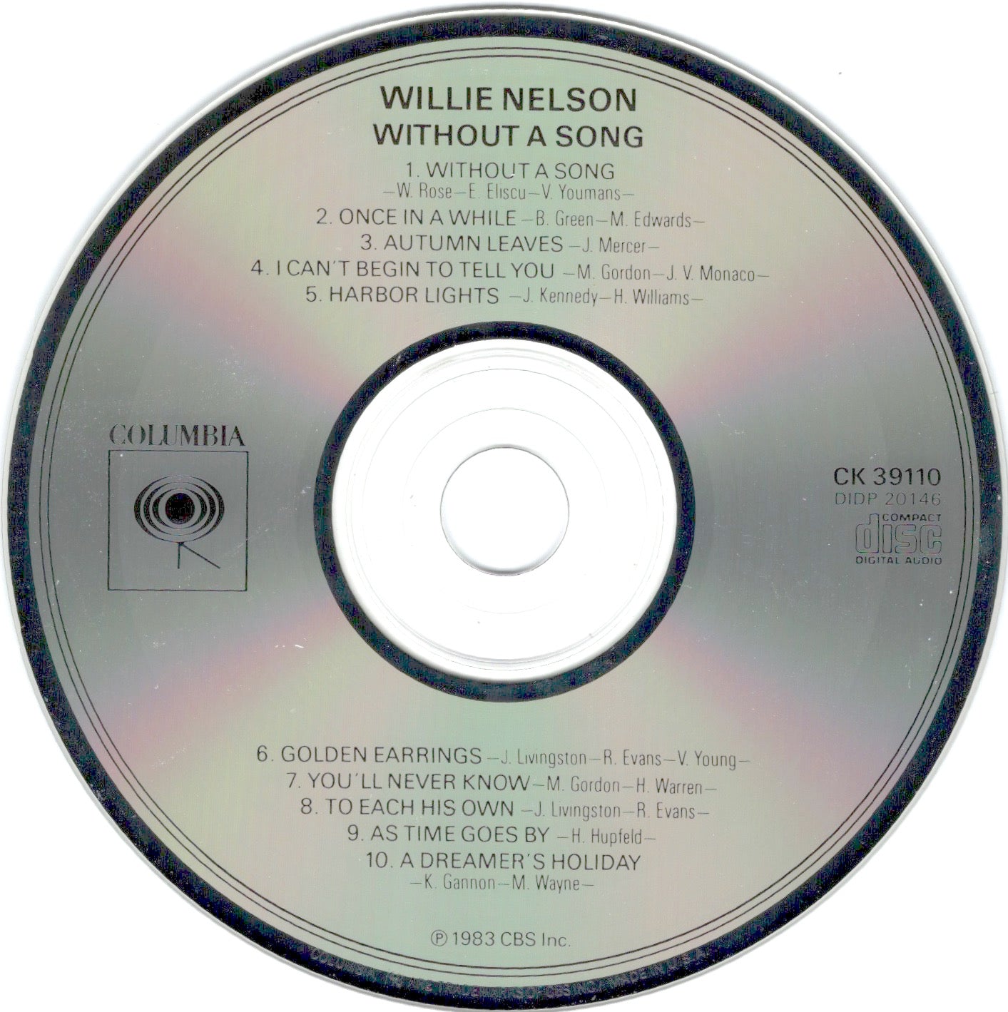 Willie Nelson – Without a Song (CD) - Detail