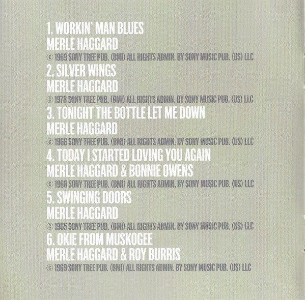 Willie Nelson – Workin' Man: Willie Sings Merle (LP Vinyl) - Detail
