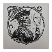 "Winter A" Grey Letterpress Print by Munk One