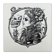 "Winter B" Brilliant White Letterpress Print by Munk One