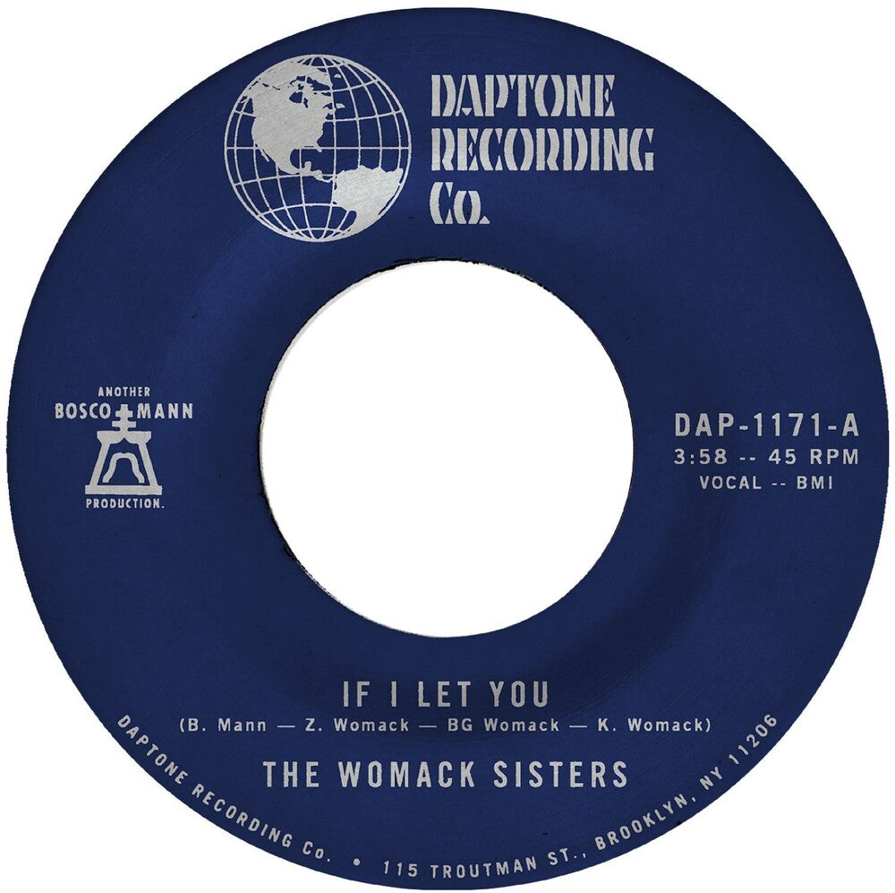 Womack Sisters – If I Let You B/W If I Let You (Instrumental 7" Vinyl)