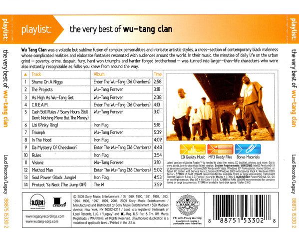 Wu-Tang Clan – Playlist: Very Best (CD)