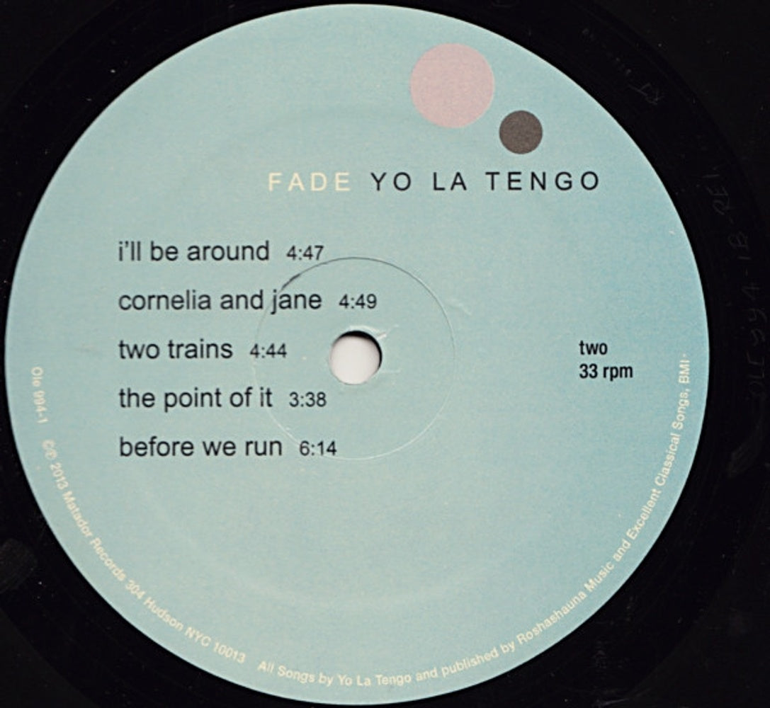 Yo La Tengo – Fade (LP Vinyl)