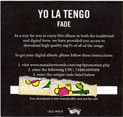 Yo La Tengo – Fade (LP Vinyl)