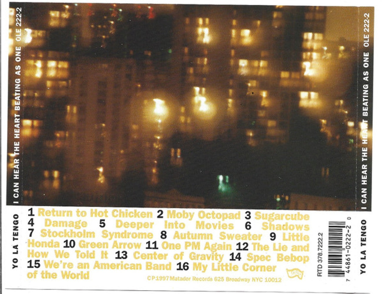 Yo La Tengo – I Can Hear the Heart Beating As One (CD)