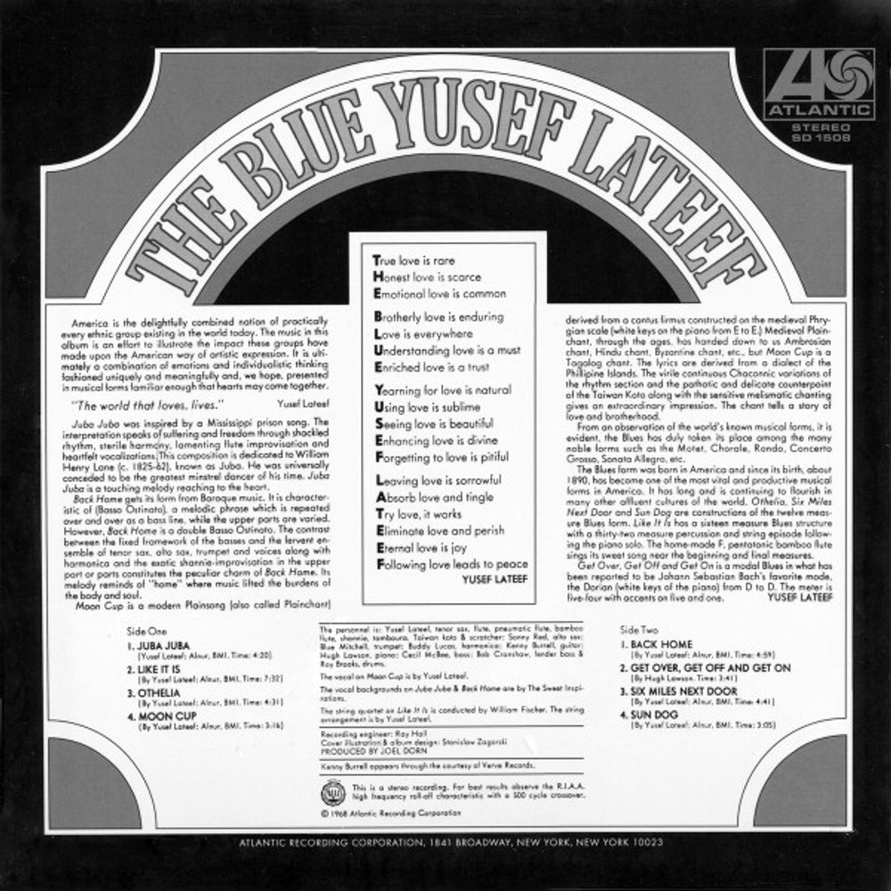 Yusef Lateef – The Blue Yusef Lateef (LP Vinyl)