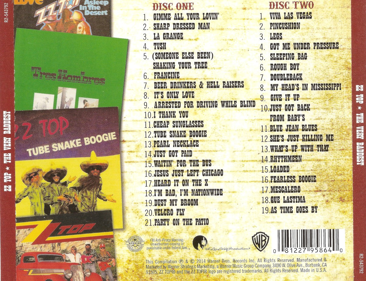 ZZ Top – Very Baddest (2-CD)