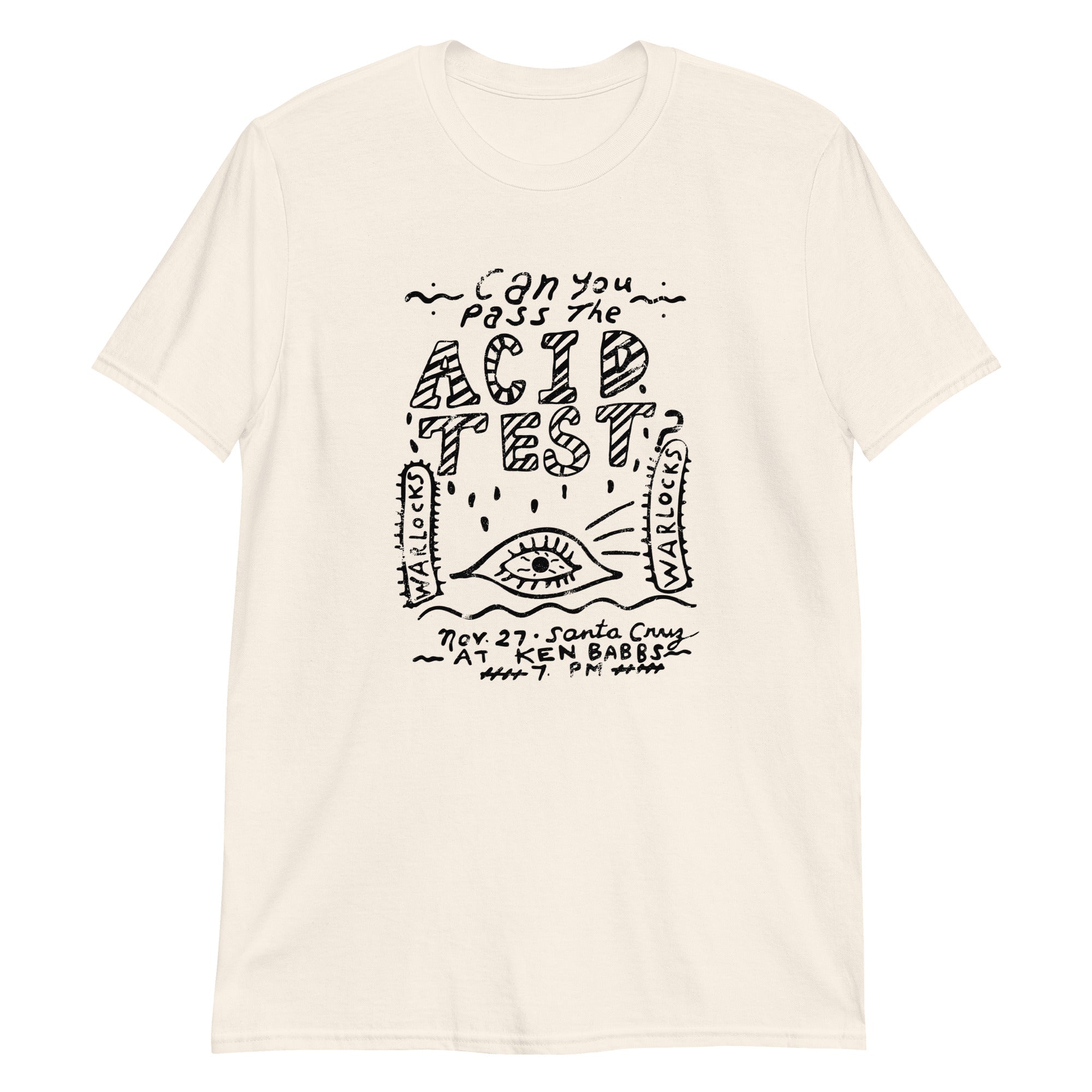 Can You Pass the Acid Test? Throwback Flyer T-Shirt | relix.shop