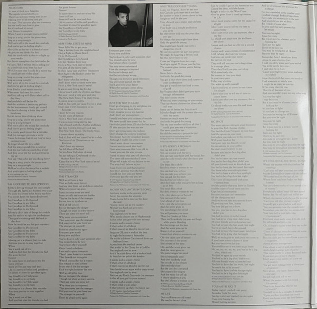 Back Cover 2: Billy Joel – Greatest Hits Volume I & II Vinyl LP | Relix