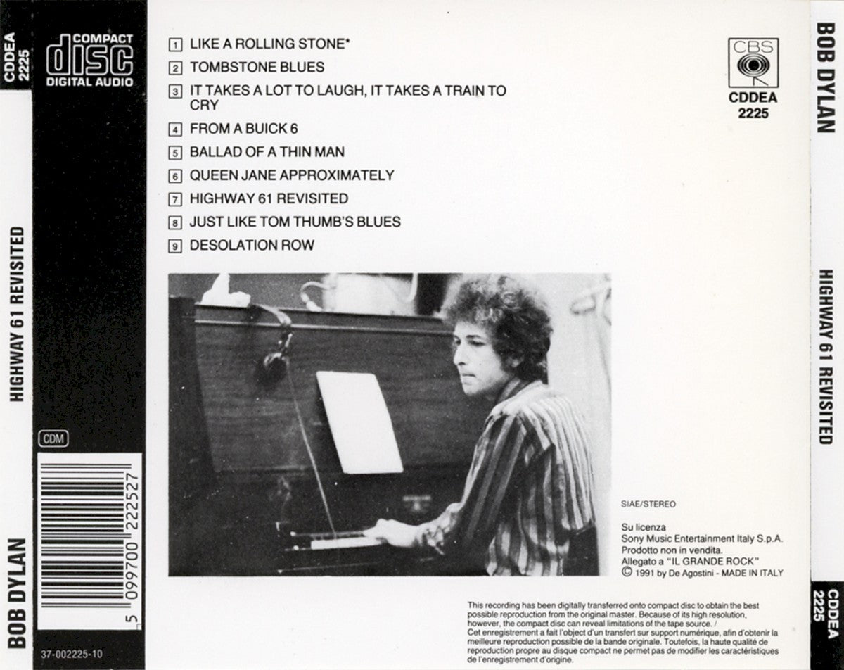 Back Cover 2: Bob Dylan – Highway 61 Revisited Vinyl LP | Relix