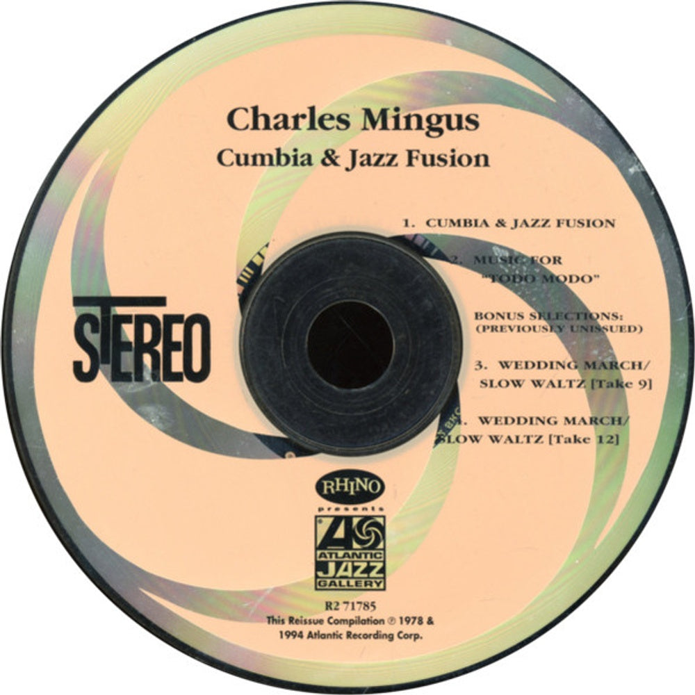 Back Cover 2: Charles Mingus – Cumbia & Jazz Fusion (Bonus Tracks CD) CD | Relix