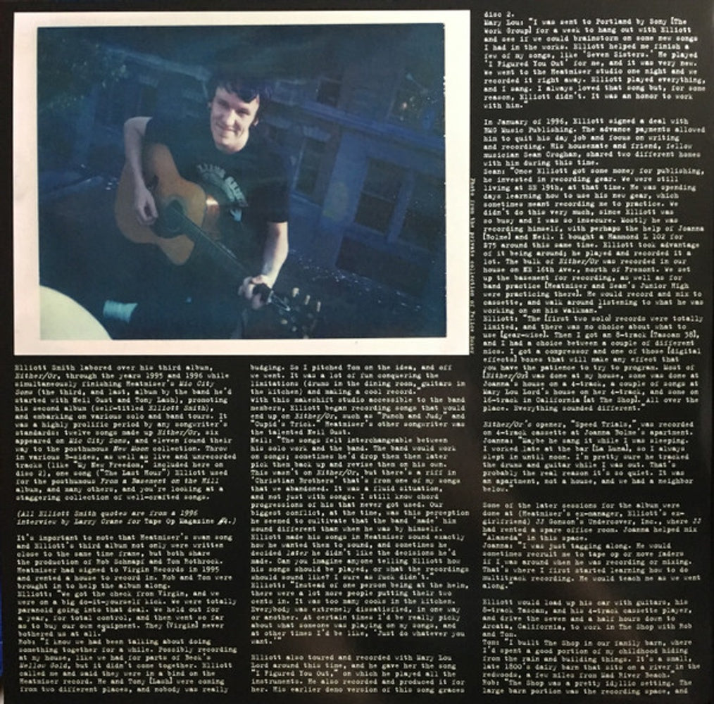 Back Cover 2: Elliott Smith – Either/Or: Expanded Edition Vinyl LP | Relix