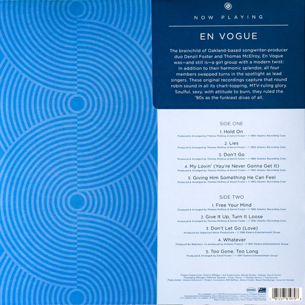 Back Cover 2: En Vogue – Now Playing Vinyl LP | Relix