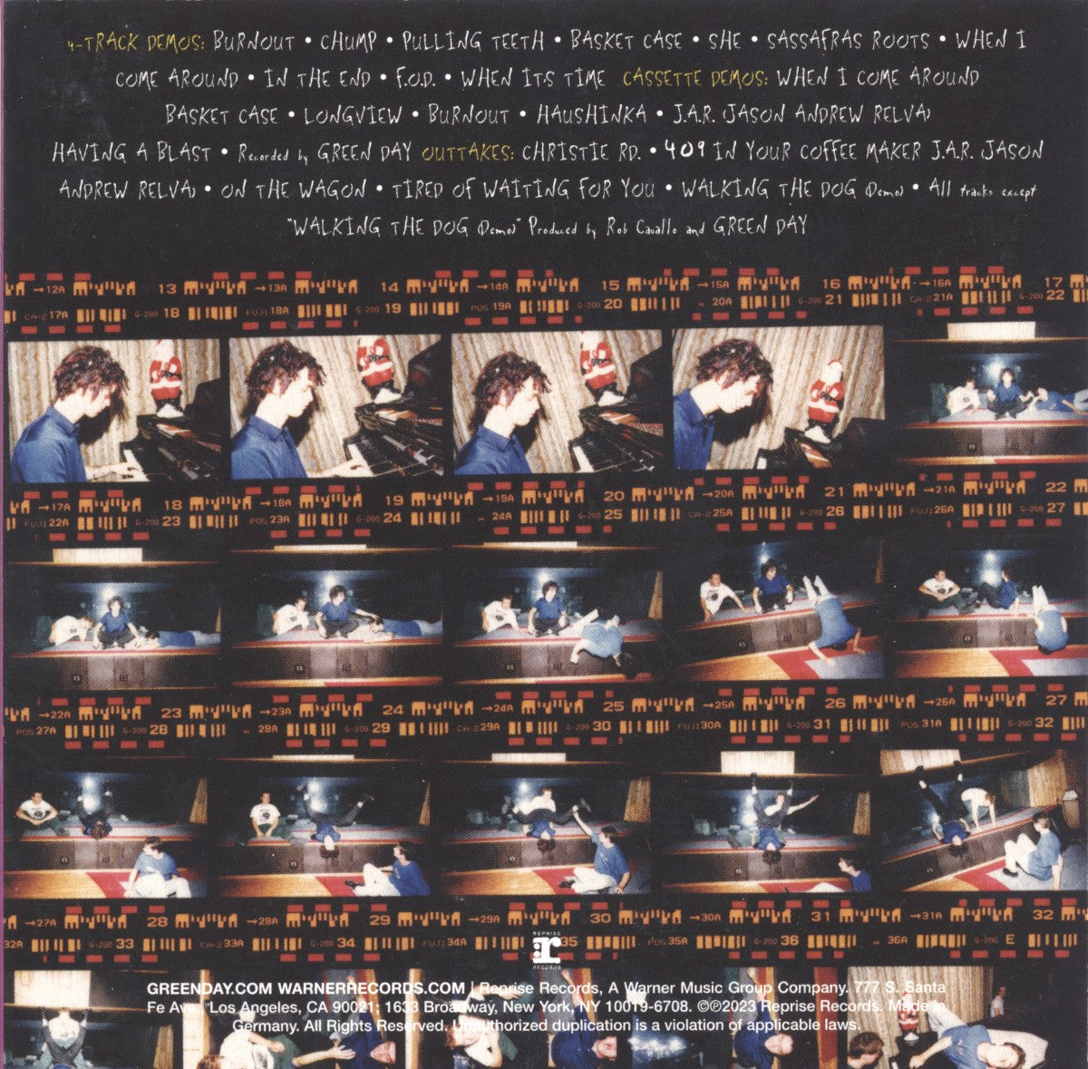 Back Cover 2: Green Day – Dookie: 30th Anniversary (Limited Edition Deluxe 4CD Box Set) CD | Relix