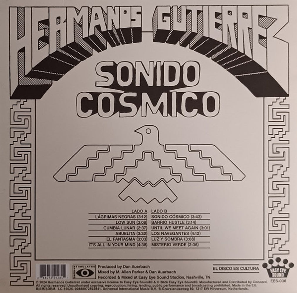 Back Cover 2: Hermanos Gutierrez – Sonido Cosmico (LP Vinyl) Vinyl LP | Relix