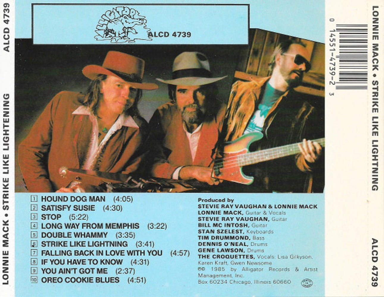 Back Cover 2: Lonnie Mack – Strike Like Lightning CD | Relix