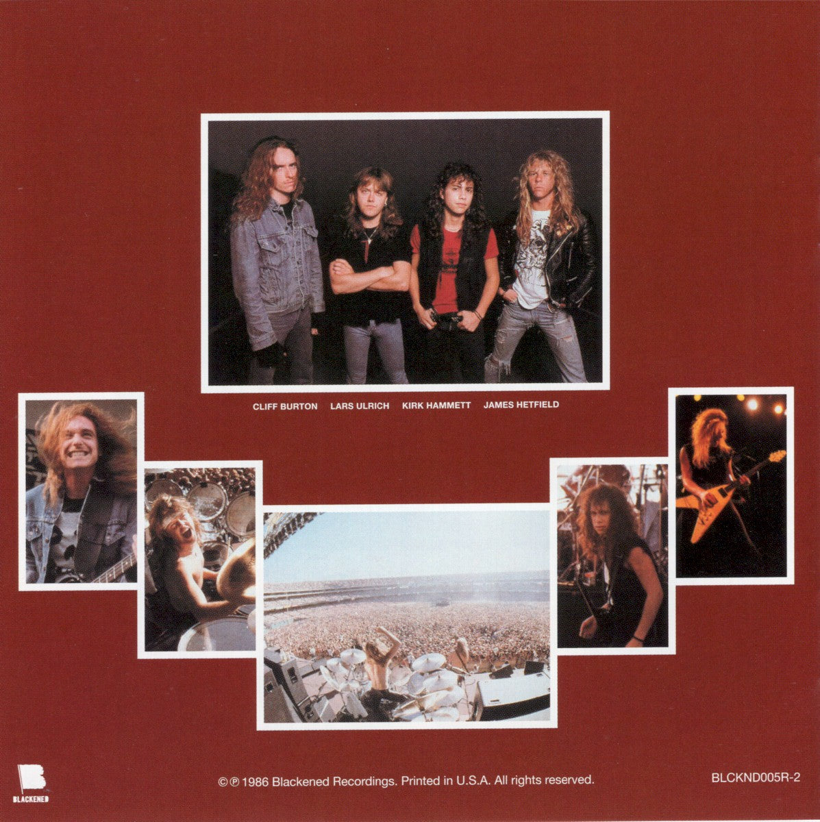 Back Cover 2: Metallica – Master Of Puppets (remastered CD) CD | Relix