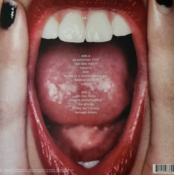 Back Cover 2: Olivia Rodrigo – GUTS (LP Vinyl) Vinyl LP | Relix