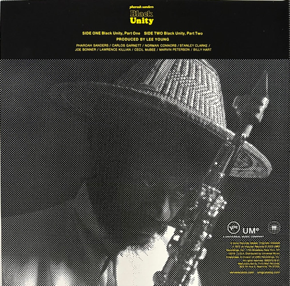 Back Cover 2: Pharoah Sanders – Black Unity (Verve By Request Series LP Vinyl) Vinyl LP | Relix