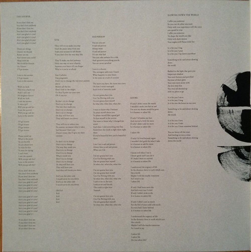 Back Cover 2: Savages – Adore Life Vinyl LP | Relix