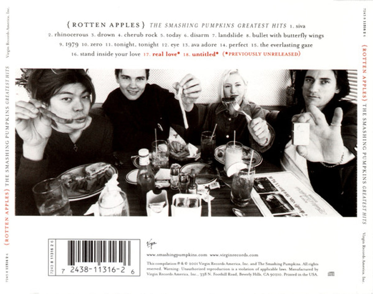 Back Cover 2: Smashing Pumpkins – Greatest Hits (CD) CD | Relix