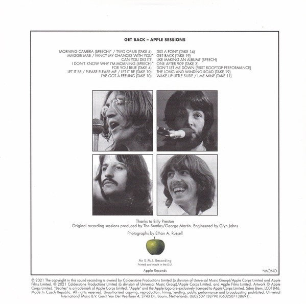 Back Cover 2: The Beatles – Let It Be: Special Edition (Limited Edition Super Deluxe 5CD/Blu-ray Audio Box Set) CD | Relix
