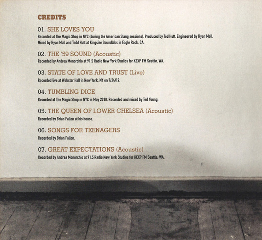 Back Cover 2: The Gaslight Anthem – The B-sides CD | Relix