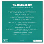 Back Cover 2: The Who – The Who Sell Out: Deluxe Edition (5 CD + 2 7in Singles Box Set) CD | Relix