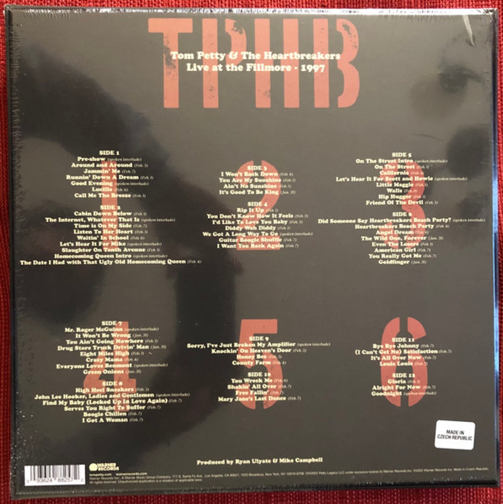 Back Cover 2: Tom Petty & The Heartbreakers – Live At The Fillmore, 1997 (6LP Box Set) Vinyl LP | Relix