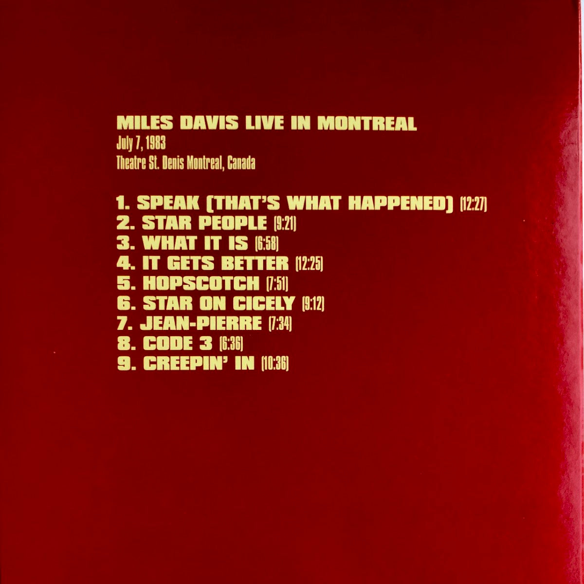Back Cover 3: Miles Davis – The Bootleg Series Vol. 7: That’s What Happened 1982-1985 (3-CD) CD | Relix