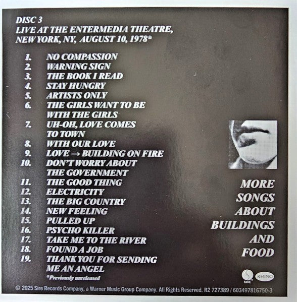 Back Cover 3: Talking Heads – More Songs About Buildings And Food (Deluxe, Wbr CD) CD | Relix