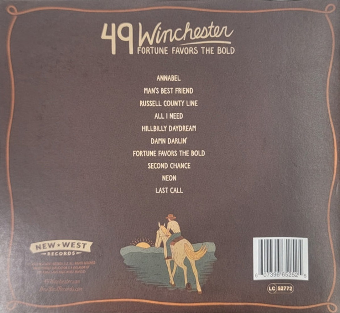 Back Cover: 49 Winchester – Fortune Favors The Bold CD | Relix