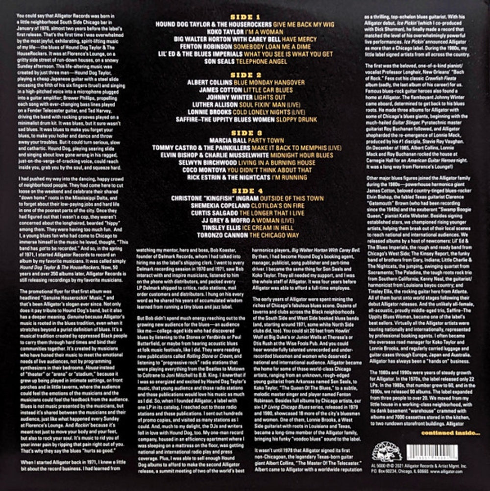 Back Cover: 50 Years Of Genuine Houserockin' Music / Various – 50 Years Of Genuine Houserockin' Music / Various Vinyl LP | Relix