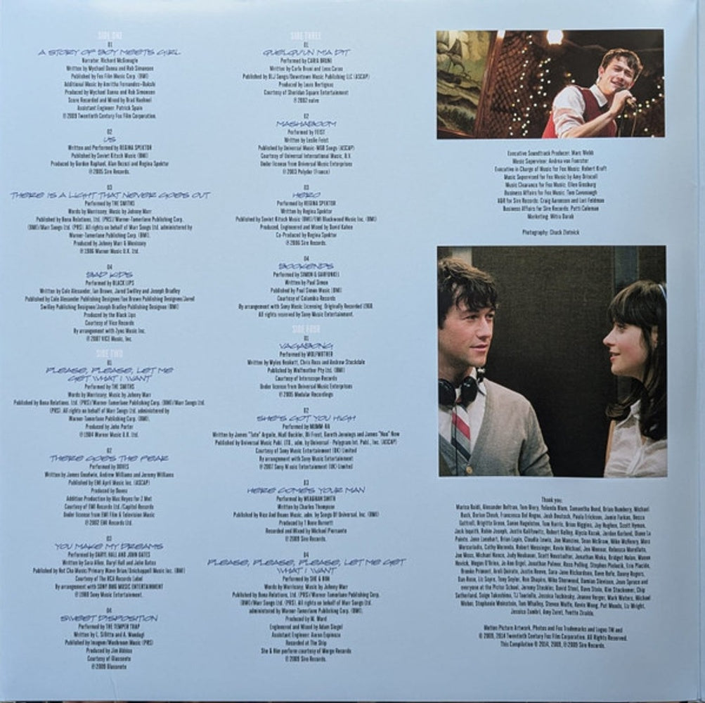 Back Cover: (500) Days Of Summer: Music From Motion Pict / Var – (500) Days Of Summer: Music From Motion Pict / Var Vinyl LP | Relix