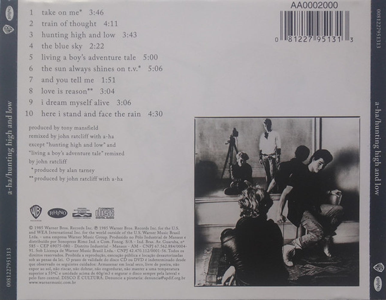 Back Cover: A-Ha – Hunting High & Low (Remastered CD) CD | Relix