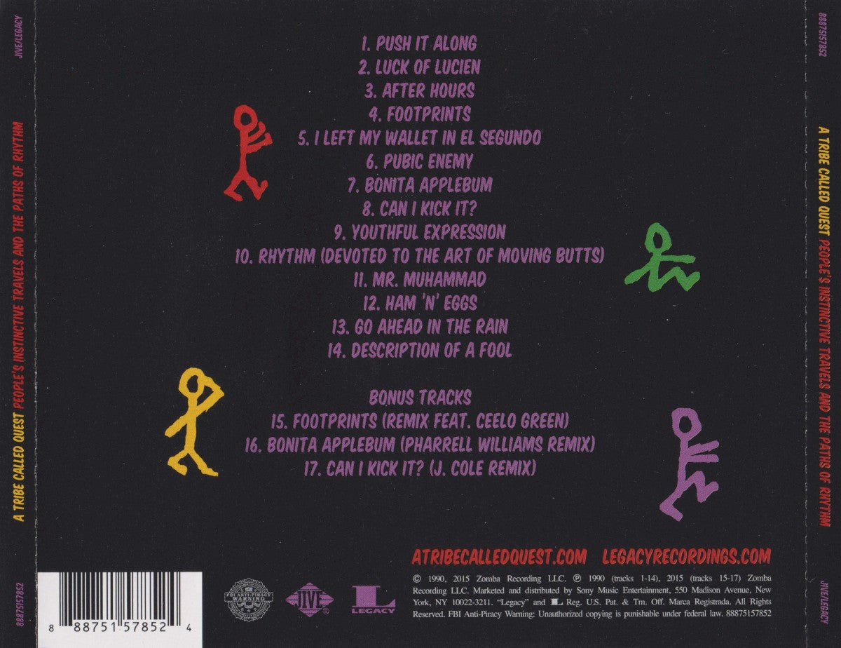Back Cover: A Tribe Called Quest – People's Instinctive Travels And The Paths Of Rhythm (25th Anniversary Edition CD) CD | Relix