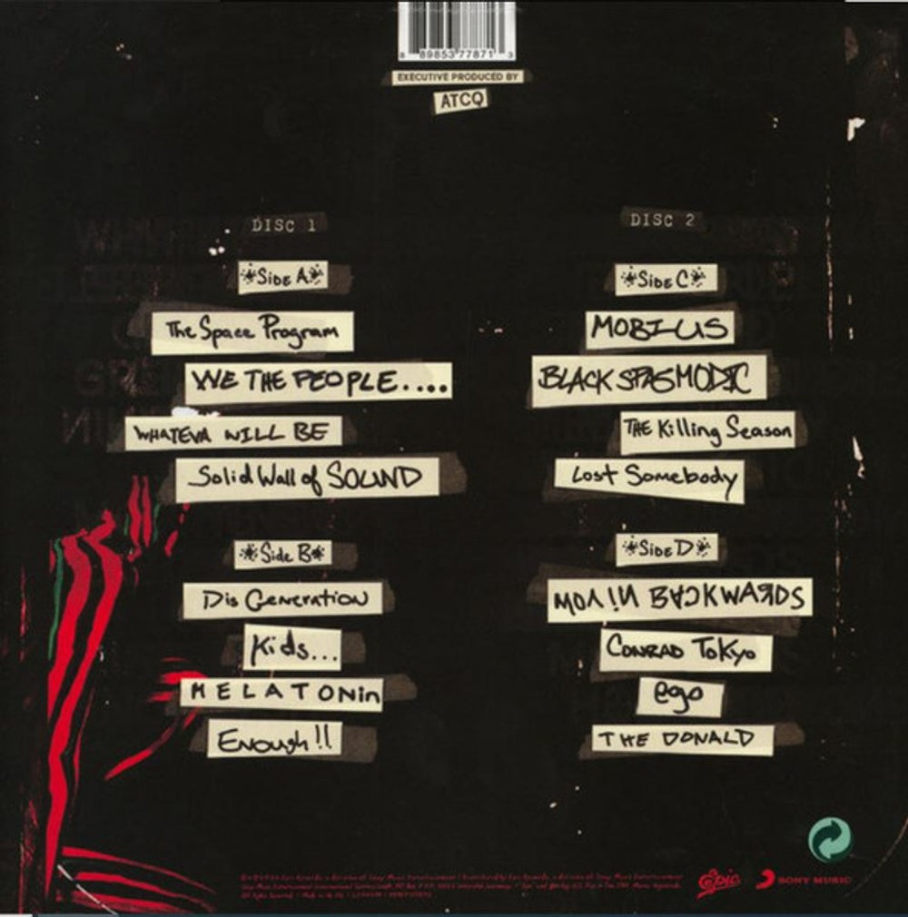 Back Cover: A Tribe Called Quest – We got it from Here... Thank You 4 Your service (2-LP Vinyl) Vinyl LP | Relix