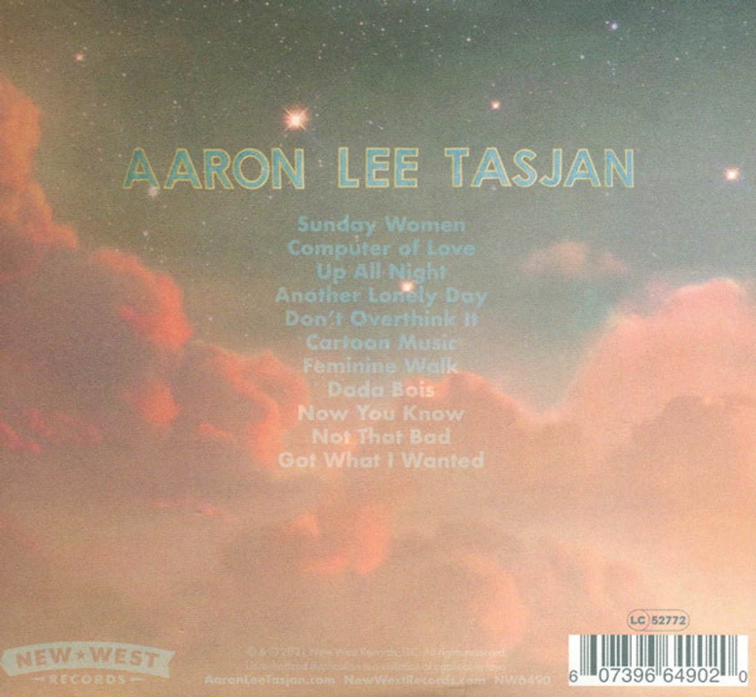 Back Cover: Aaron Lee Tasjan – Tasjan! Tasjan! Tasjan! CD | Relix