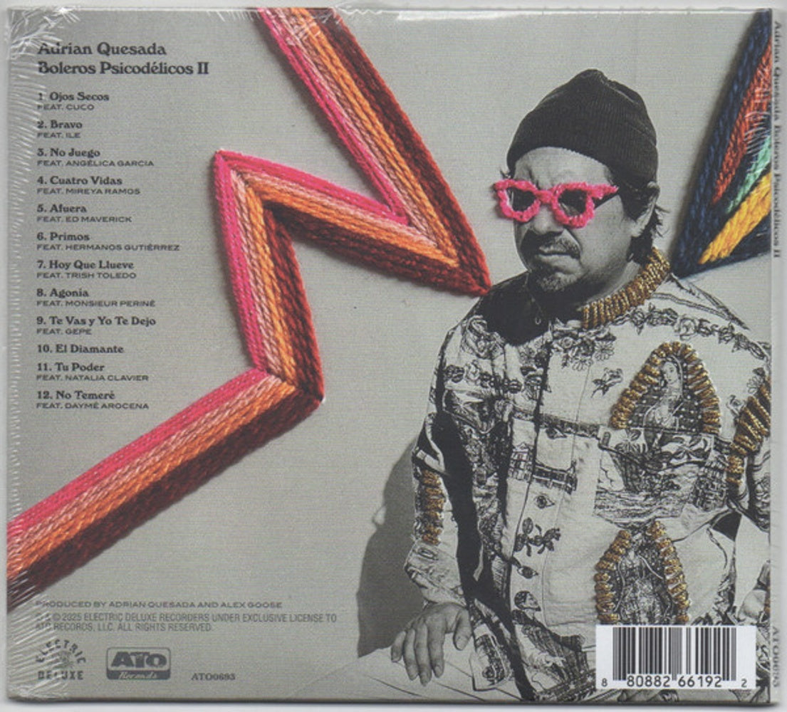 Back Cover: Adrian Quesada – Boleros Psicodelicos II CD | Relix