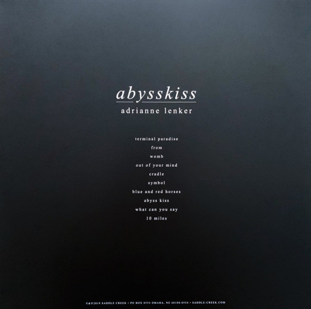 Back Cover: Adrianne Lenker – Abysskiss Vinyl LP | Relix