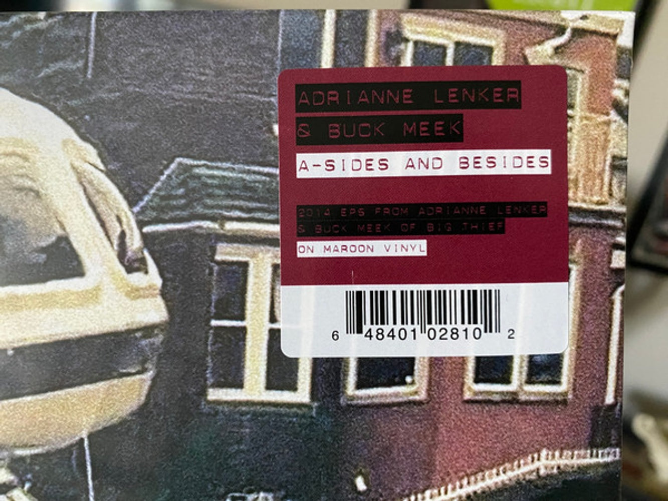 Back Cover: Adrianne Lenker  / Meek,Buck – A-Sides And B-Sides (Clear, Maro LP Vinyl) Vinyl LP | Relix