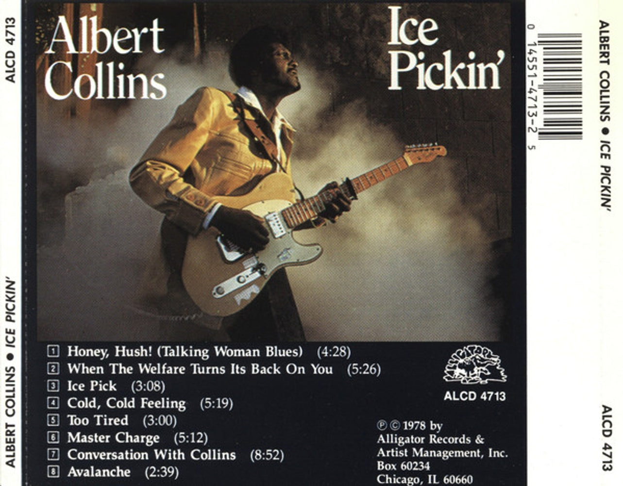 Back Cover: Albert Collins – Ice Pickin CD | Relix