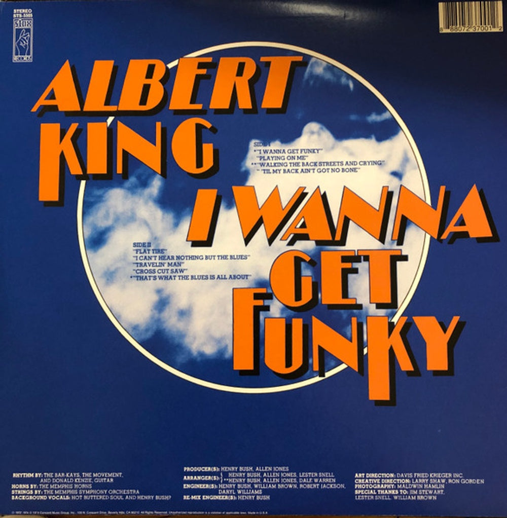Back Cover: Albert King – I Wanna Get Funky Vinyl LP | Relix
