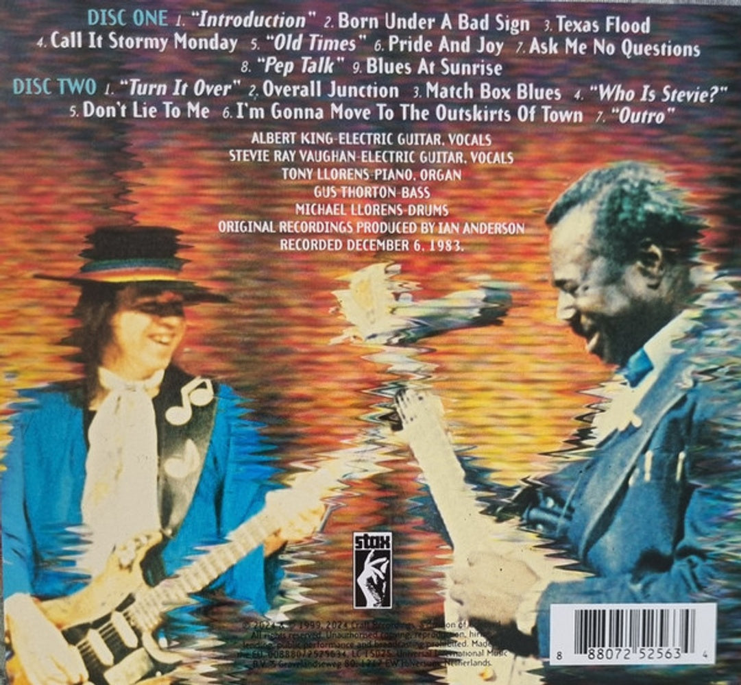 Back Cover: Albert King, Stevie Ray Vaughan – In Session (Deluxe Edition CD) CD | Relix