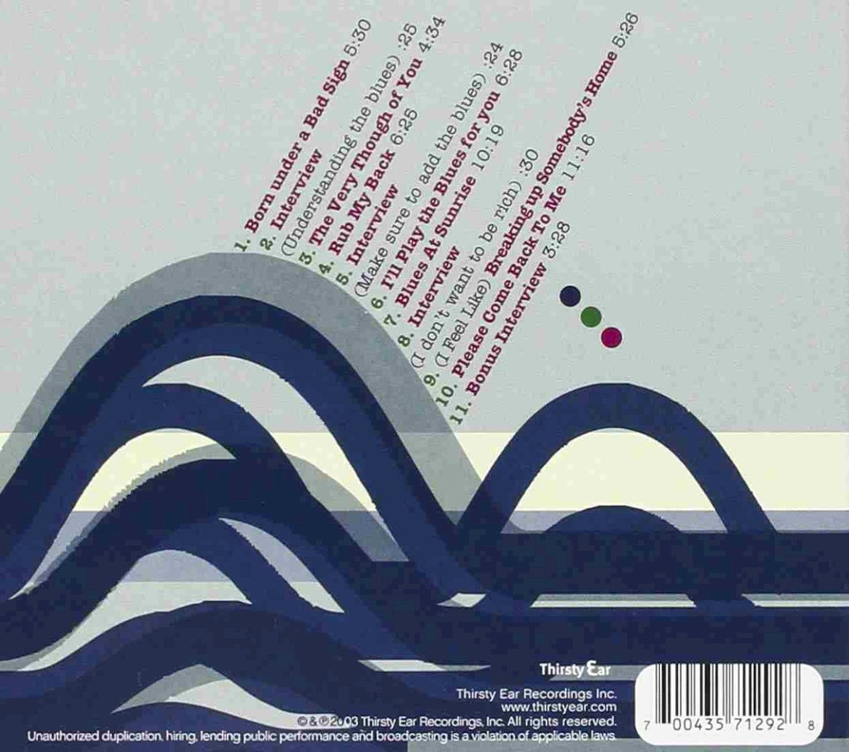 Back Cover: Albert King – Talkin Blues CD | Relix