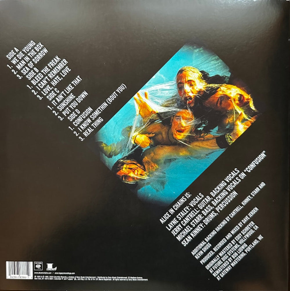 Back Cover: Alice In Chains – Facelift Vinyl LP | Relix