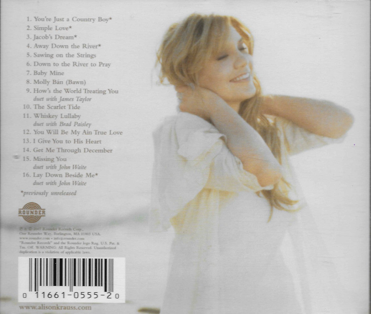 Back Cover: Alison Krauss – Hundred Miles or More: A Collection CD | Relix