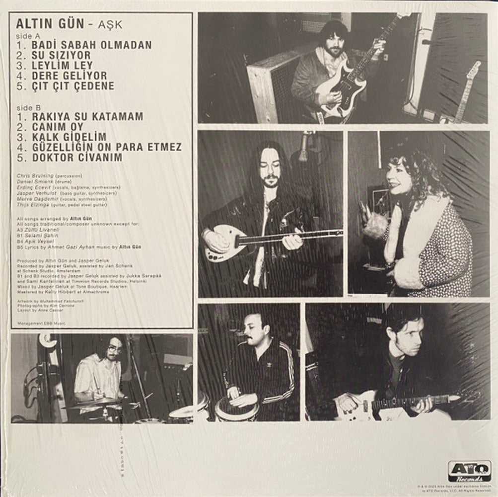 Back Cover: Altin Gun – ask (Red LP Vinyl) Vinyl LP | Relix