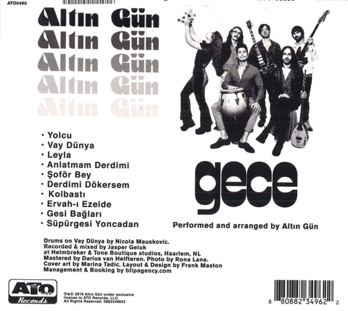 Back Cover: Altin Gun – Gece CD | Relix